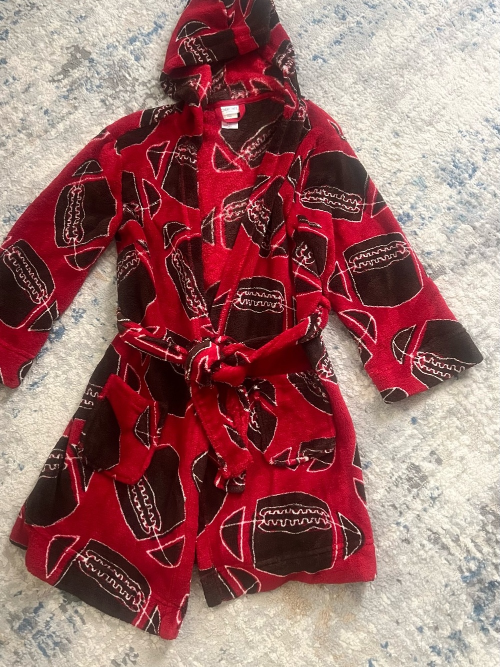 Cherokee Boys Football Fleece Hooded Robe